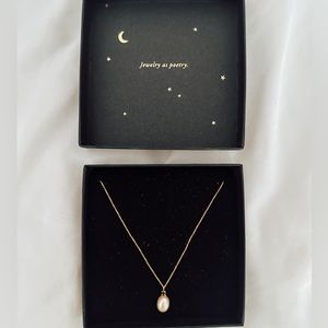 Catbird Pearl & Black Diamond Necklace